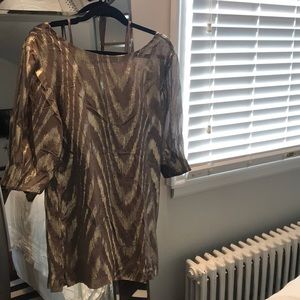 Ecoté Metallic Cocktail Dress